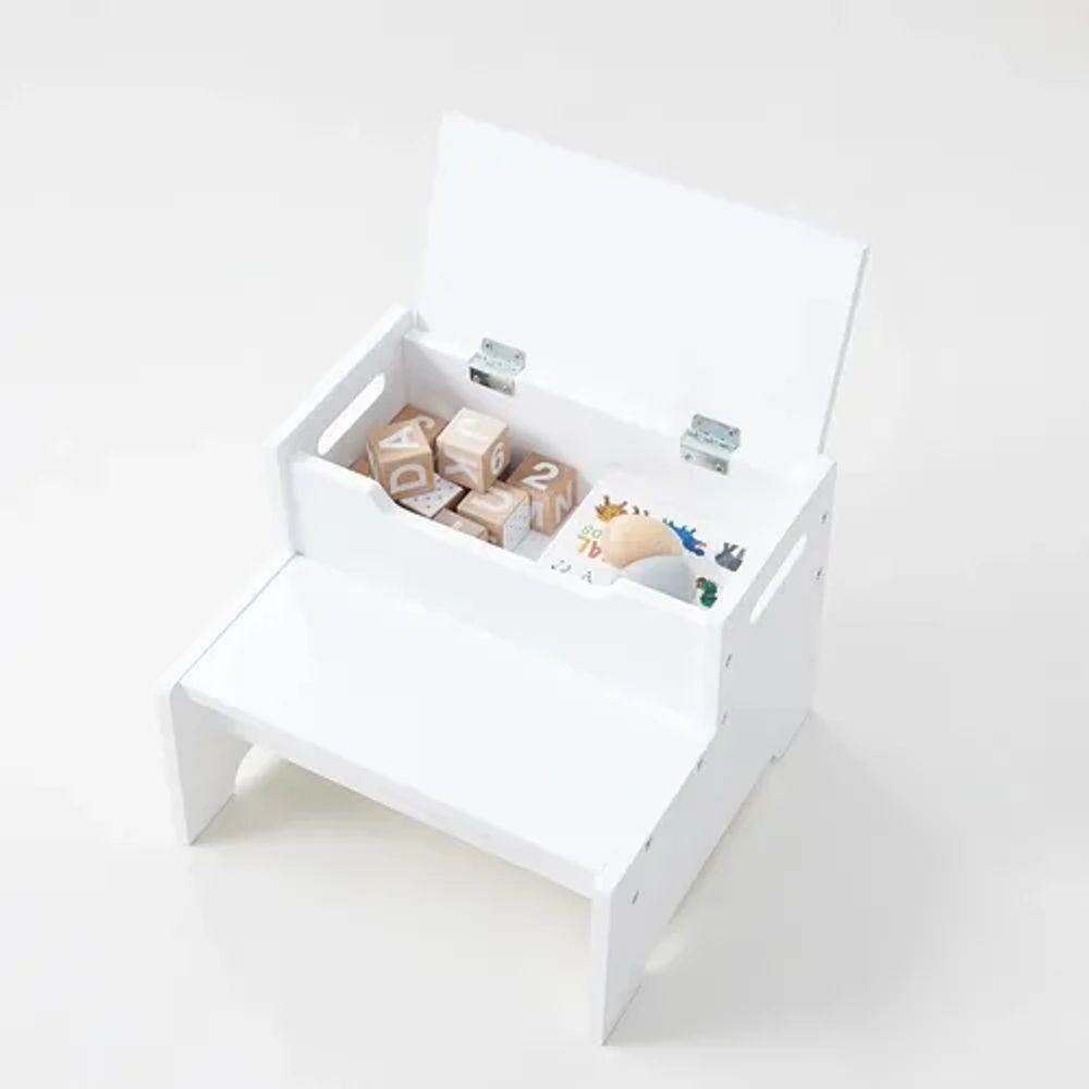 Escada Caixa Baú Organizadora Filipo 100% Mdf Infantil - 2