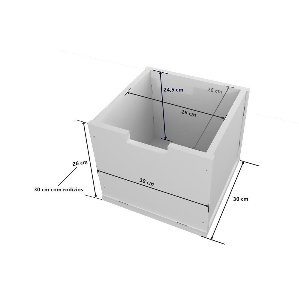 Organizador Com Baús Porta Livros E Porta Carrinhos 100% Mdf - 2