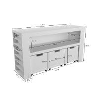 Organizador Com Baús Porta Livros E Porta Carrinhos 100% Mdf - 3