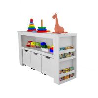 Organizador Com Baús Porta Livros E Porta Carrinhos 100% Mdf - 8