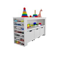 Organizador Com Baús Porta Livros E Porta Carrinhos 100% Mdf - 9