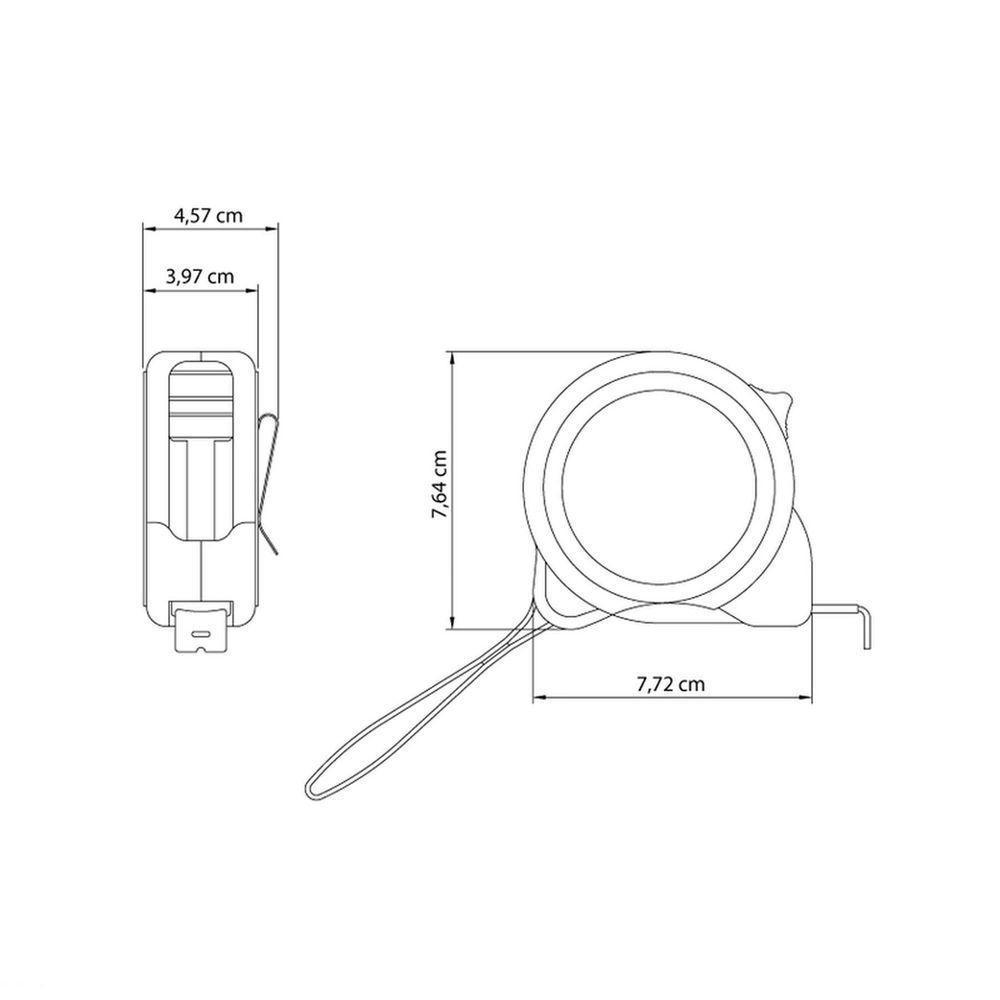 Trena Tramontina Com Fita De Aço 7,5 M Tramontina - 5