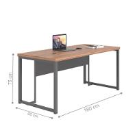 Kit Para Escitório Com Balcao Renata Noce Preto - 2