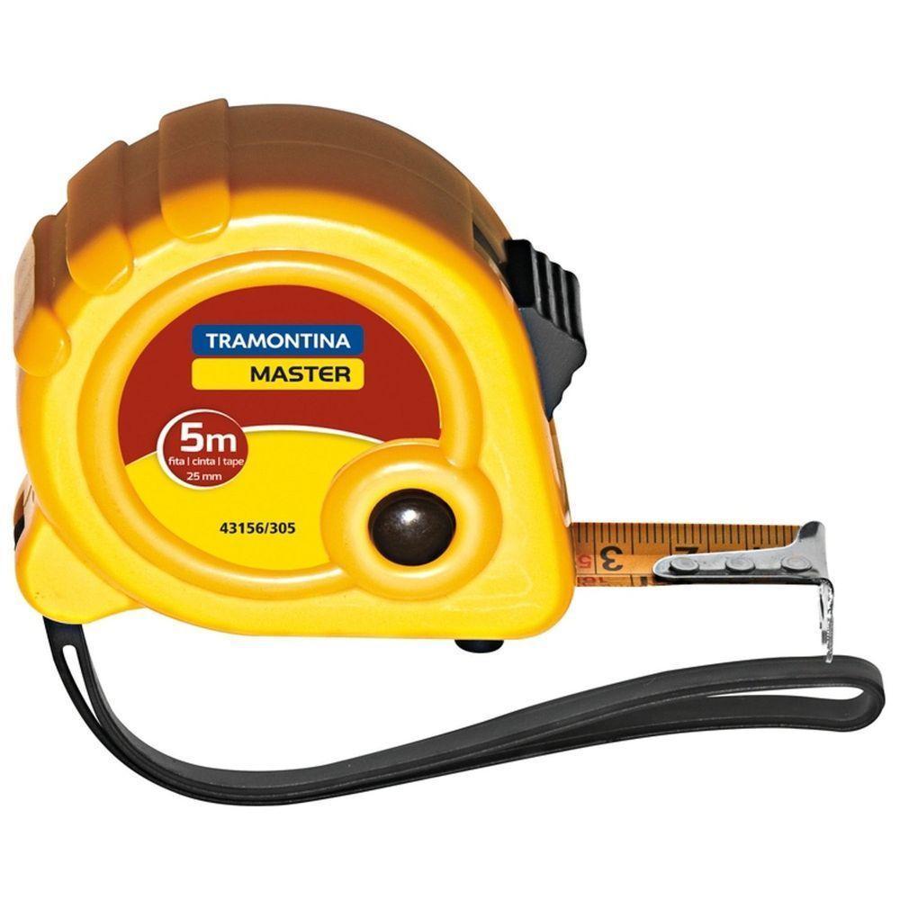 Trena Tramontina Com Fita De Aço E Corpo Em Abs Com Freio Duplo 5 M Tramontina - 2