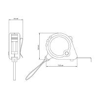 Trena Tramontina Com Fita De Aço E Corpo Em Abs Com Freio Duplo 5 M Tramontina - 7