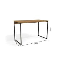 Escritório Completo Escritório Completo Industrial (1 Escrivaninha, 1 Estante, 3 Nichos) 5 Peças Freijo/Preto - Kappesberg - 8