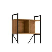 Escritório Completo Escritório Completo Industrial (2 Estantes) 2 Peças Freijo/Preto - Kappesberg