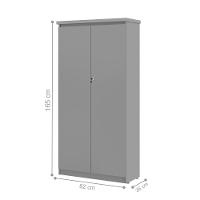 Jogo De Escritório Com Mesa 120 Moema Cinza - 3