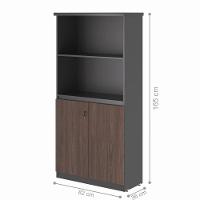 Armario Estante Com Mesa 1.2 Ipanema Freijo Preto