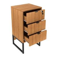 Conj Escritorio 4 Pçs Office Amendoa Preto Amendoa Preto - 3