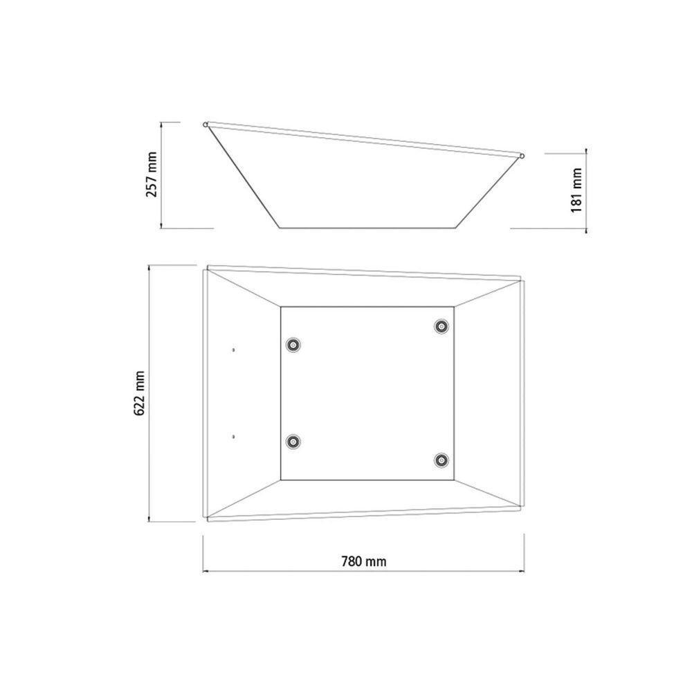 Caçamba Reforçada Tramontina Em Aço Cinza 65 L Tramontina - 5