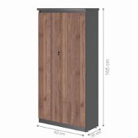 Armário Portas Com Mesa 1.2 Julieta Noce Preto - 3