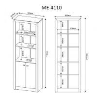 Ambiente para Home Office 2 Peças Nogal - Tecno Mobili - 3
