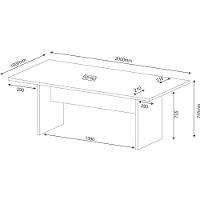 Conjunto Completo para Escritório 5 Peças Nogal Tecno Mobili - 2