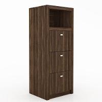 Conjunto Completo para Escritório 5 Peças Nogal Tecno Mobili - 7