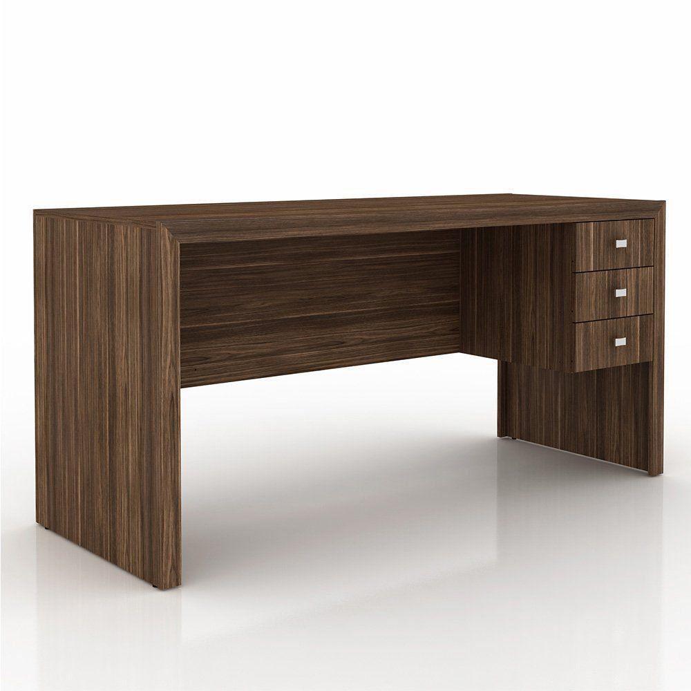 Conjunto para Home Office com 8 Peças Nogal Tecno Mobili - 8