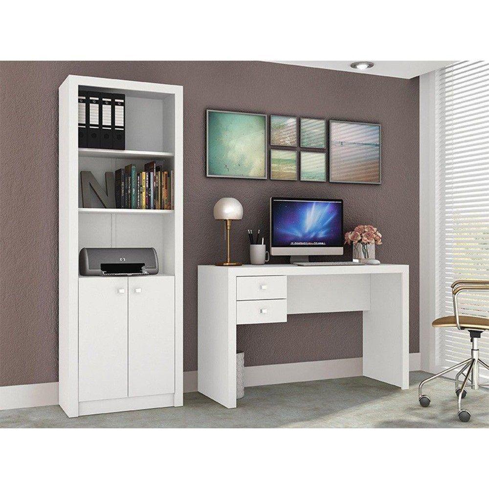 Ambiente para Home Office 02 Peças Branco Tecno Mobili - 1
