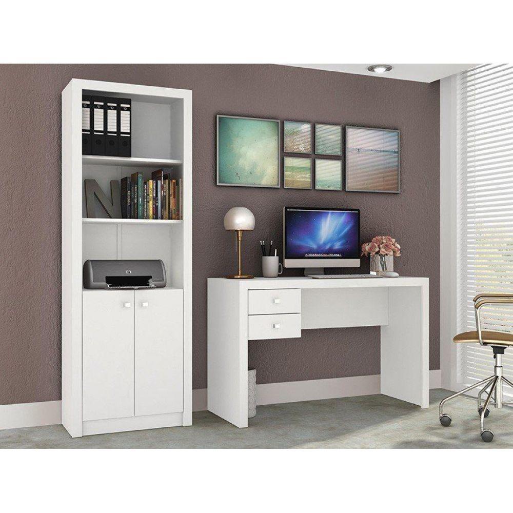 Ambiente para Home Office 02 Peças Branco Tecno Mobili - 6