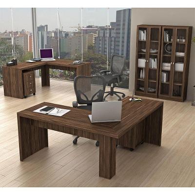 Conjunto para Home Office 6 Peças Nogal Tecno Mobili