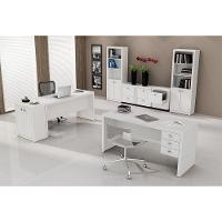Conjunto para Home Office com 08 Peças Branco Tecno Mobili - 1