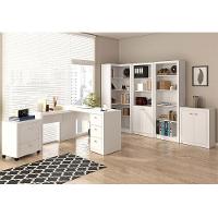 Conjunto Completo Escritório 06 Peças Branco Tecno Mobili - 1