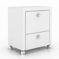 Conjunto Completo Escritório 06 Peças Branco Tecno Mobili - 10