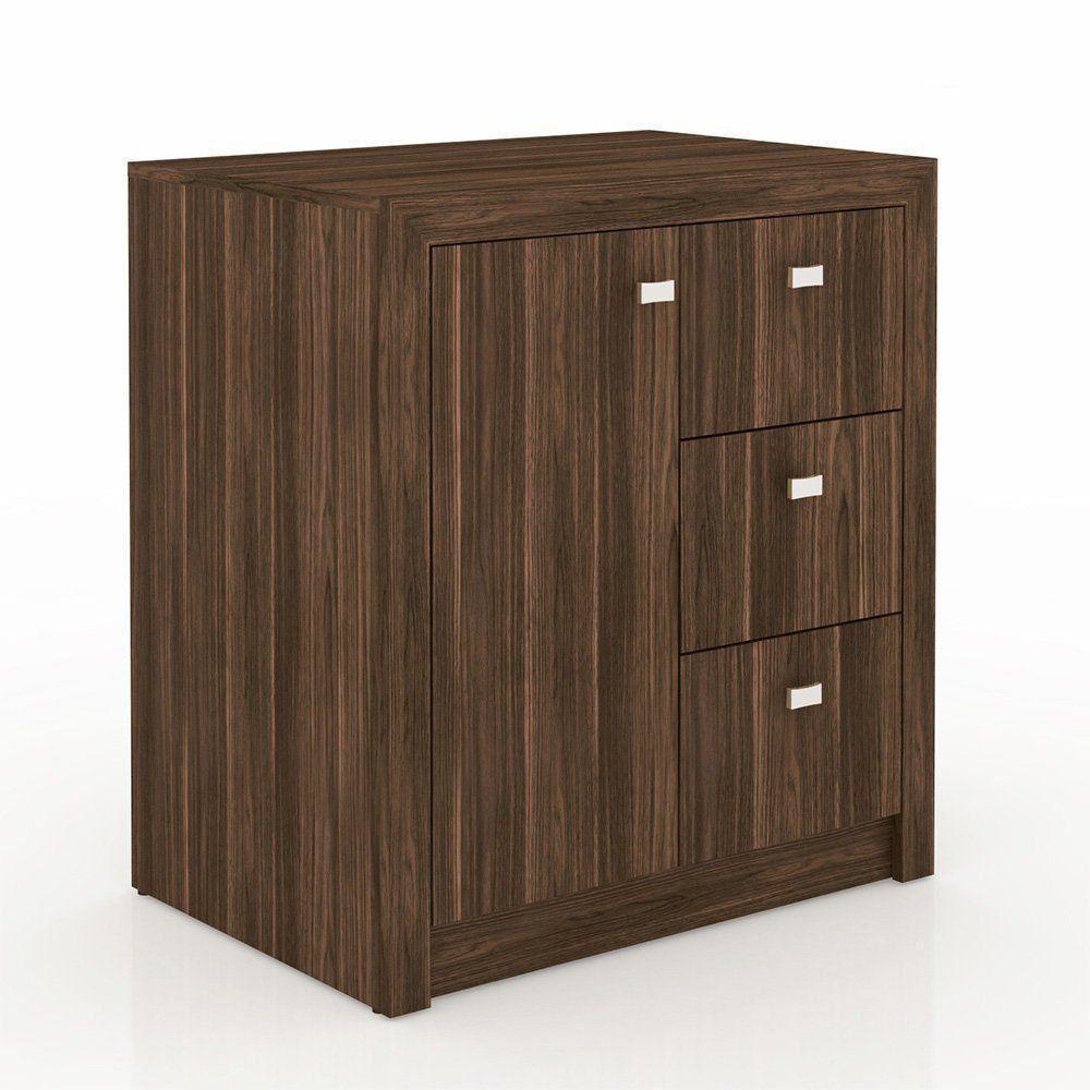 Conjunto Completo Escritório 10 Peças Nogal Tecno Mobili - 8