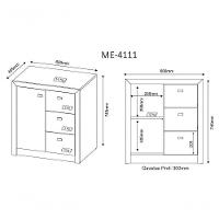 Conjunto Completo Escritório 10 Peças Nogal Tecno Mobili