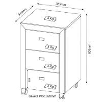 Conjunto Completo Escritório 10 Peças Nogal Tecno Mobili - 5