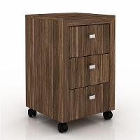 Conjunto Completo Escritório 10 Peças Nogal Tecno Mobili - 14