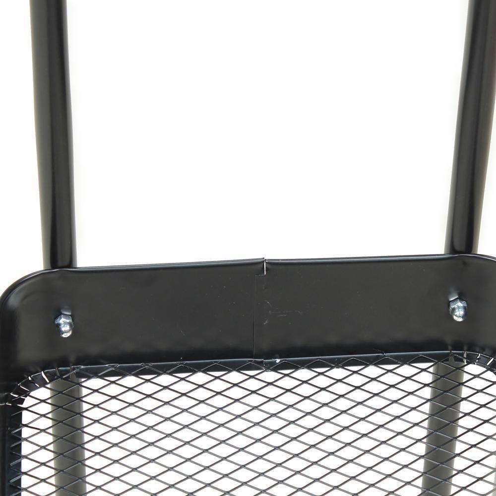 Arara De Roupas Multiuso Com Sapateira E Rodízios Em Ferro - Preto - 10