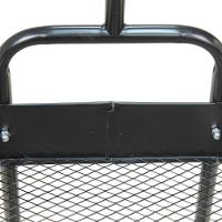 Arara De Roupas Multiuso Com Sapateira E Rodízios Em Ferro - Preto - 9