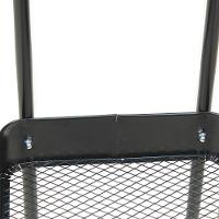 Arara De Roupas Multiuso Com Sapateira E Rodízios Em Ferro - Preto - 13