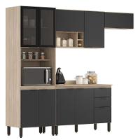 Cozinha Completa Modular 5 Peças Composição 6 Grafito Fi0006 - 1