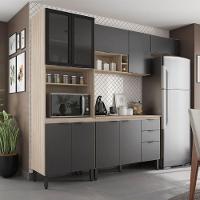 Cozinha Completa Modular 5 Peças Composição 6 Grafito Fi0006 - 3