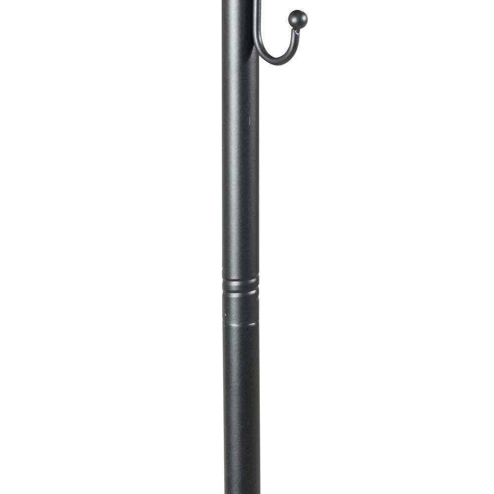 Cabideiro De Chão Grande Com Sapateira E Rodízios - Preto - 3