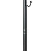 Cabideiro De Chão Grande Com Sapateira E Rodízios - Preto - 3