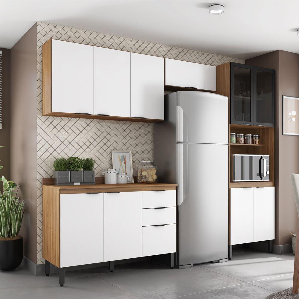 Cozinha Completa Modular 5pçs Composição 2 Amêndola Branco - 2