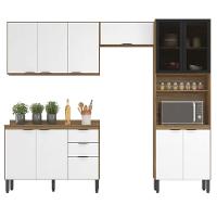 Cozinha Completa Modular 5pçs Composição 2 Amêndola Branco - 4