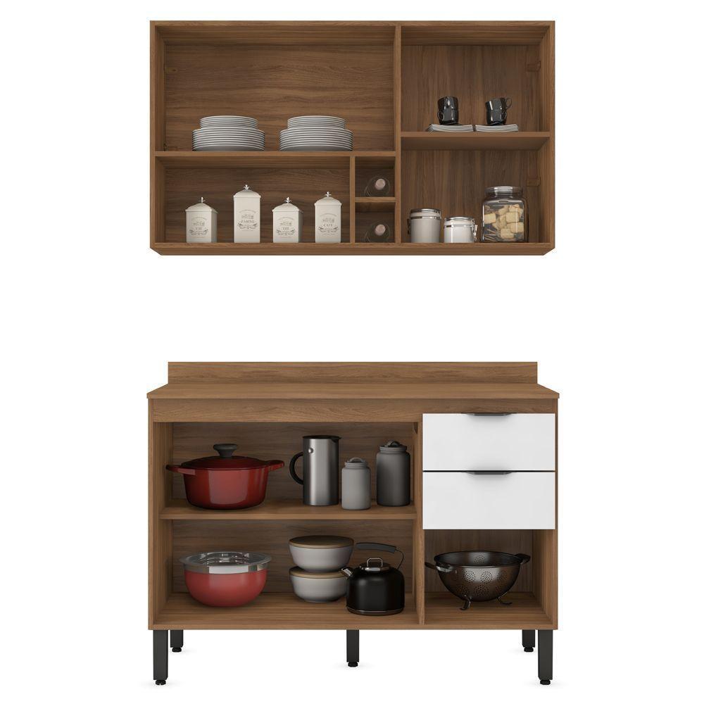 Cozinha Completa Modular 2 Peças Composição 12 Branco - 3