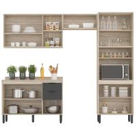 Cozinha Completa Modular 5 Peças Composição 2 Touch Grafito - 3