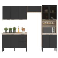 Cozinha Completa Modular 5 Peças Composição 2 Touch Grafito - 4