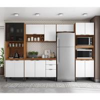 Cozinha Completa Modular 6 pçs Composição 1 Amêndola Branco - 3
