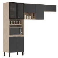Cozinha Completa Modular 3 Peças Composição 7 Grafito Fi0007 - 1