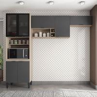 Cozinha Completa Modular 3 Peças Composição 7 Grafito Fi0007