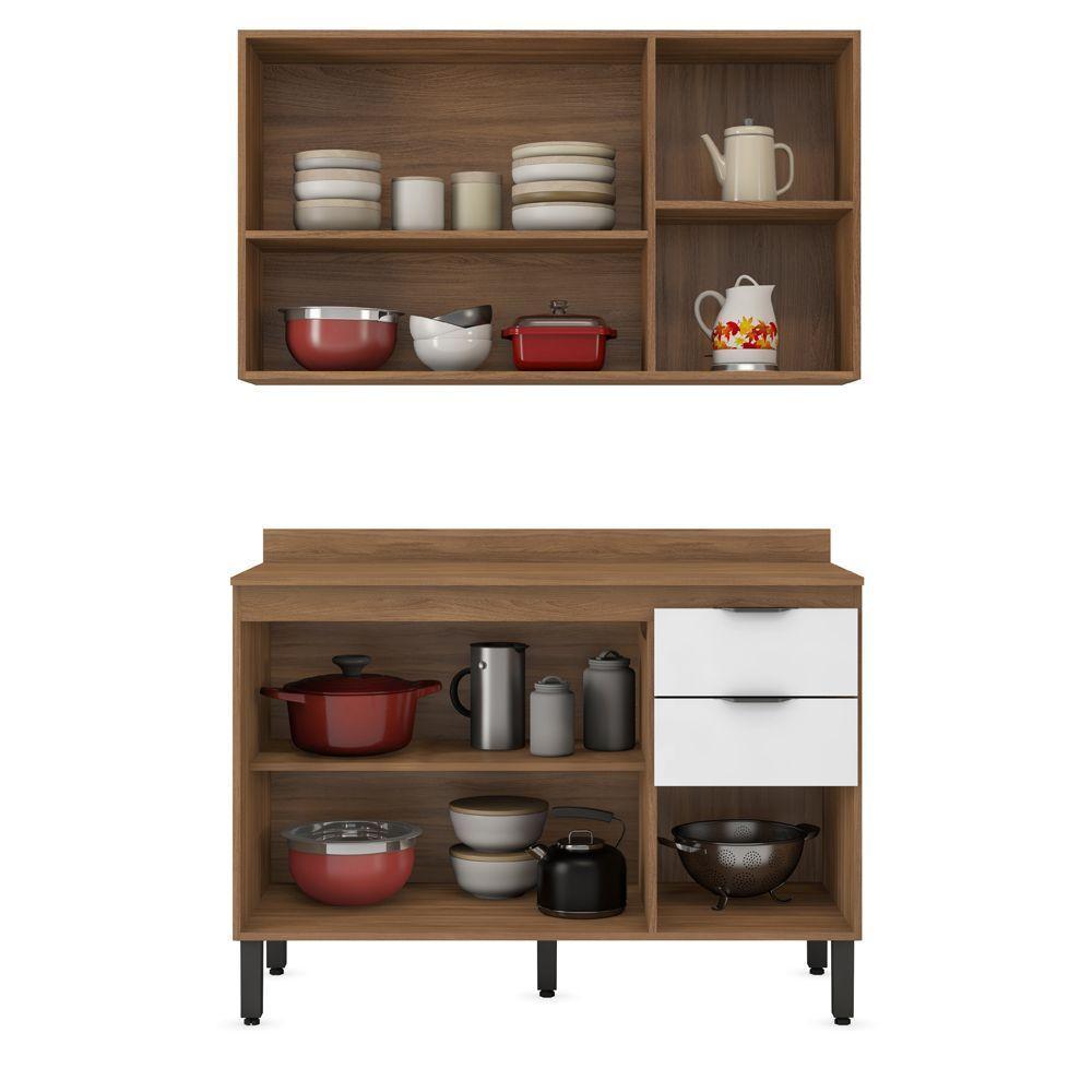 Cozinha Completa Modular 3 Peças Composição 10 Branco Fi0010 - 3