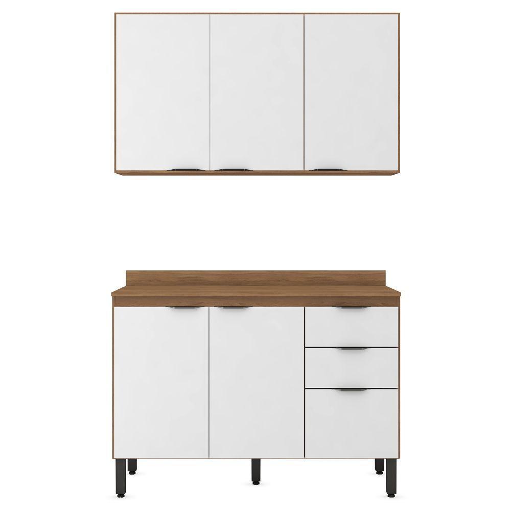Cozinha Completa Modular 3 Peças Composição 10 Branco Fi0010 - 4