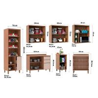 Armário De Cozinha 7 Peças Com Tampo Vanilla Com Connect - 6