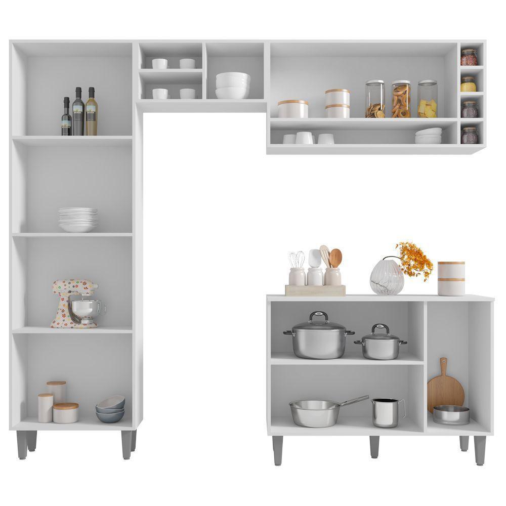 Cozinha Completa Modulada 5 Peças Cinza Fosco - 3