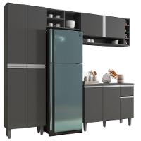 Cozinha Completa Modulada 5 Peças Cinza Fosco - 1